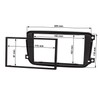 Double DIN Radio Faceplate Set for Smart Fortwo 451 Facelift