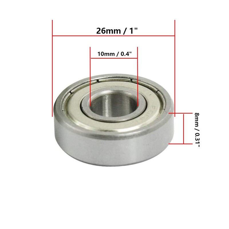 Rannb 6000Z Double Shielded Ball Bearings Deep Groove Ball Bearings
