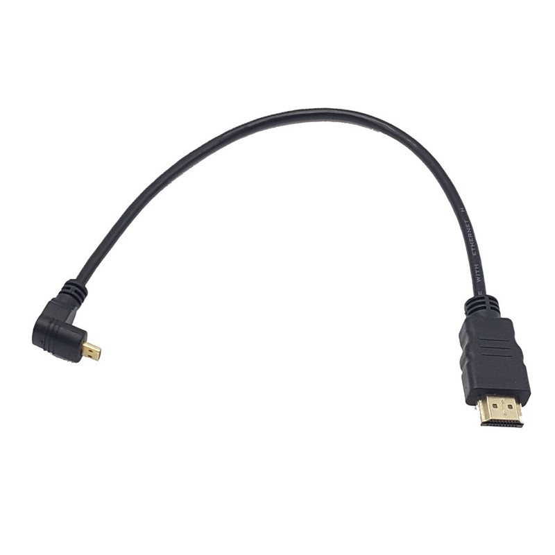 Seadream 2Pack 1Foot 90 Degree Up Angle Micro HDMI Male