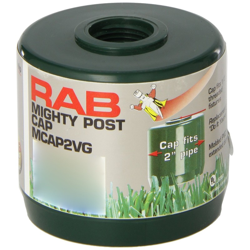 RAB Lighting MCAP2VG Mighty Post Cap for 2" Pipe, 2-3/8"