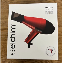 Elchim 2001 Professional Salon Hair Dryer RED & BLACK Italy Pro Salon 1875W