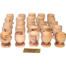 Holy Land Market Olive Wood Small Chalice or Goblet/Wine or Communion Church Cup (25)