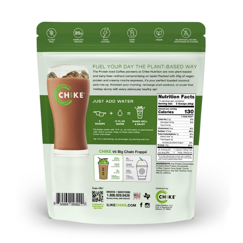 Chike Coconut Mocha Iced Coffee Plant Protein, 16.8 OZ