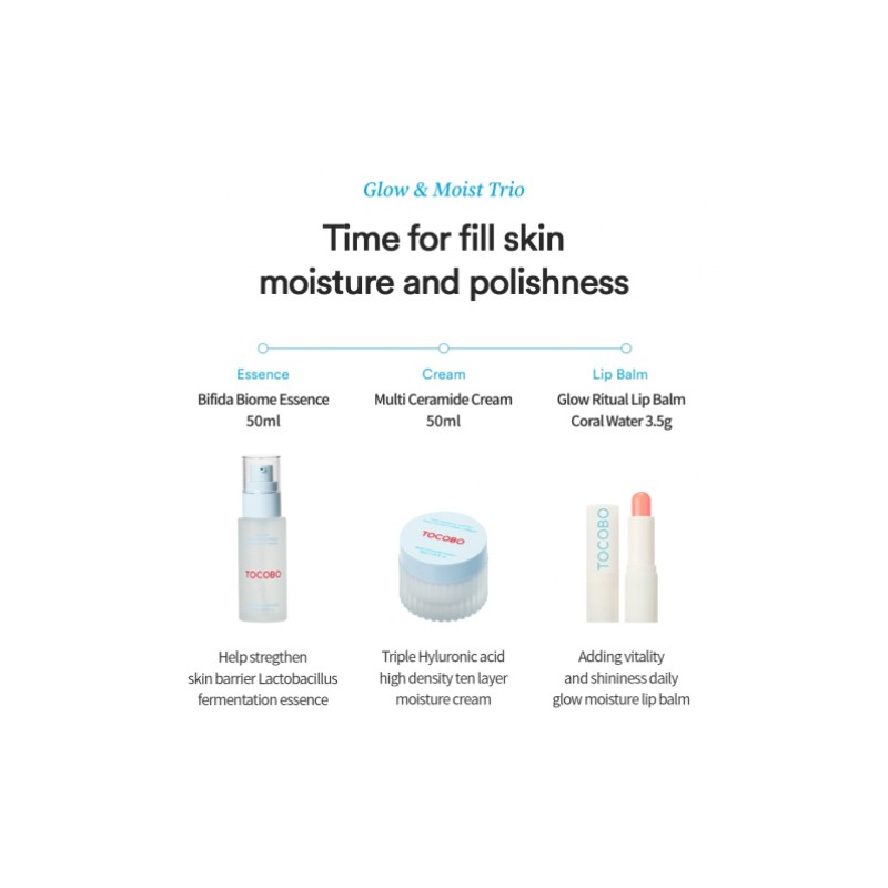 TOCOBO [TOCOBO]Glow & Moist Trio Set