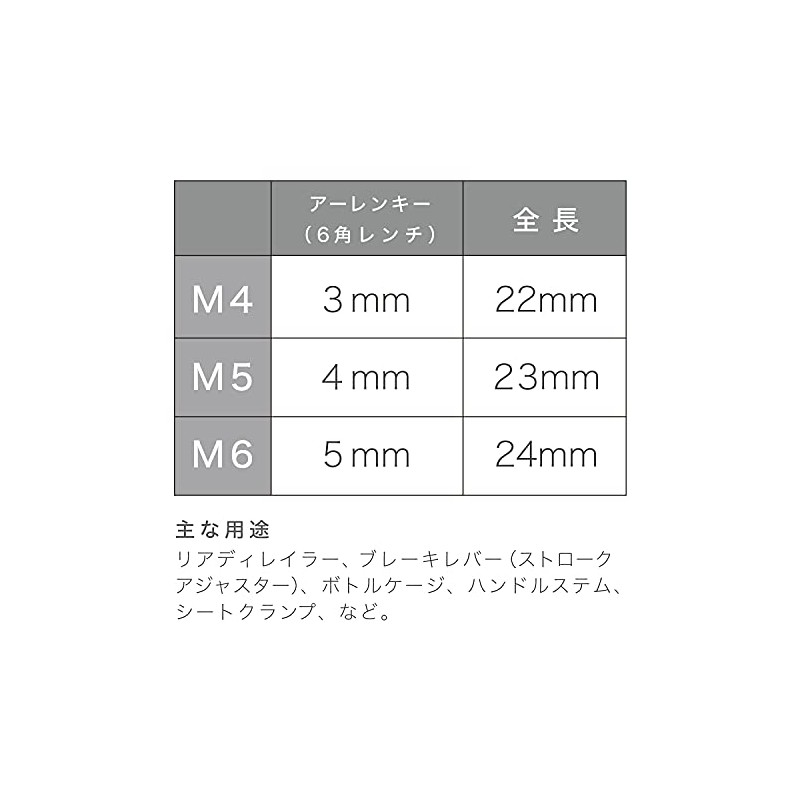 Ruler Stainless Steel Bolt Set, 6 Pieces, M5 x 18