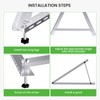 Callsun 41in Adjustable Solar Panel Mount Brackets with Foldable Tilt