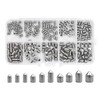 200Pcs Cone Point Grub Screw Kit M3/M4/M5/M6/M8 Stainless Steel Metric