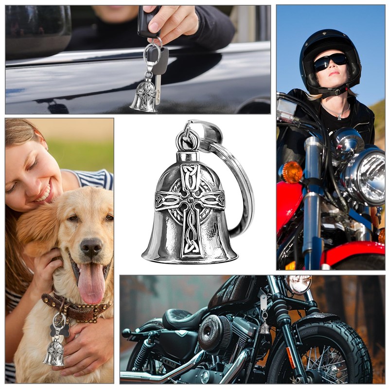 VBGURR 1 Piece Motorcycle Bell Biker Bell Motorcycle Bell with