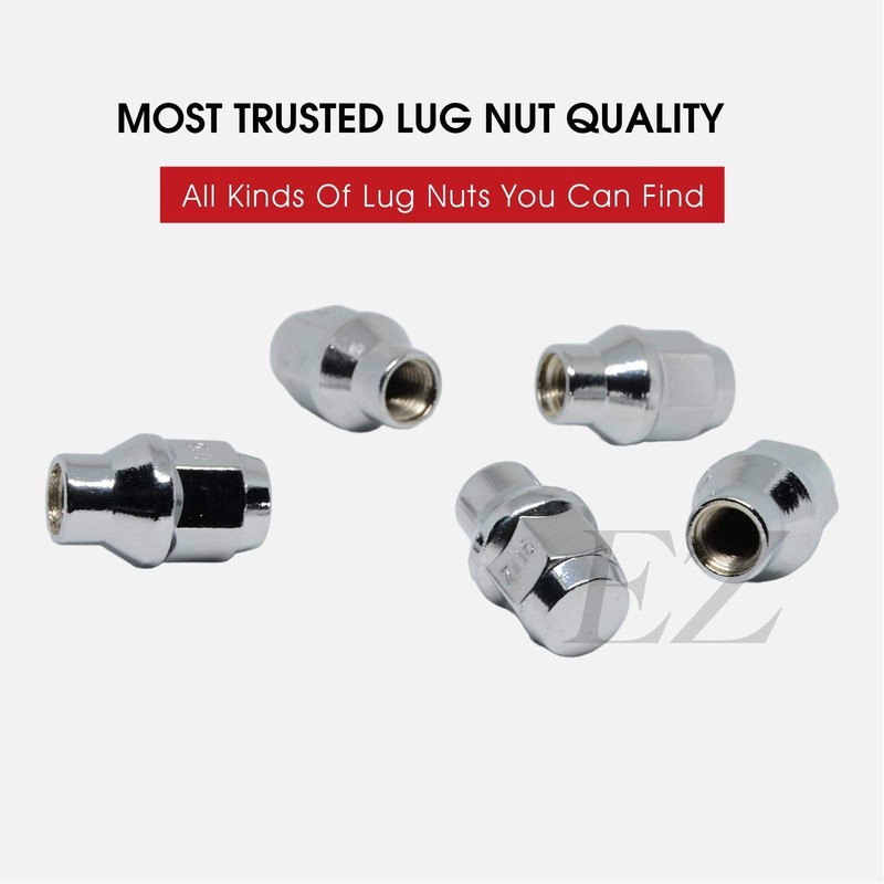 20 ET Bulge Conical Lug Nuts 1/2"-20 with Offset Washers