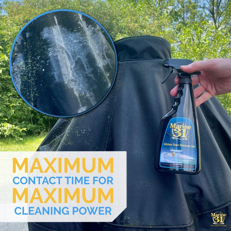 Marine 31 Mildew Stain Remover Gel Cleaner Kit | Removes