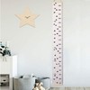 Miaro Kids Growth Chart Wood Frame Fabric Canvas Height Measurement