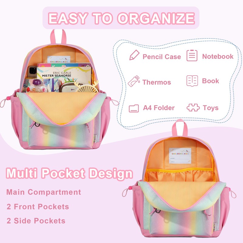 Chase Chic Children's Backpack, Children's Backpack for Boys and Girls