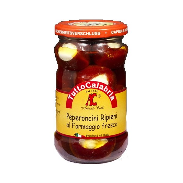 Tutto Calabria - Hot Cherry Peppers With Cheese 290 g