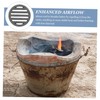 Zerodeko Round Fire Grate for Fireplace and Fire Pit High