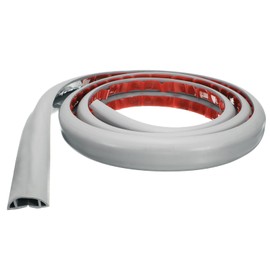 HARFINGTON 6ft Cord Cover Floor W0.71 x H0.39 Inner Channel PVC Hide Extension Cable Floor Wire Hider Wire Covers Protector for Prevent Cable Trips Cables Management, Grey