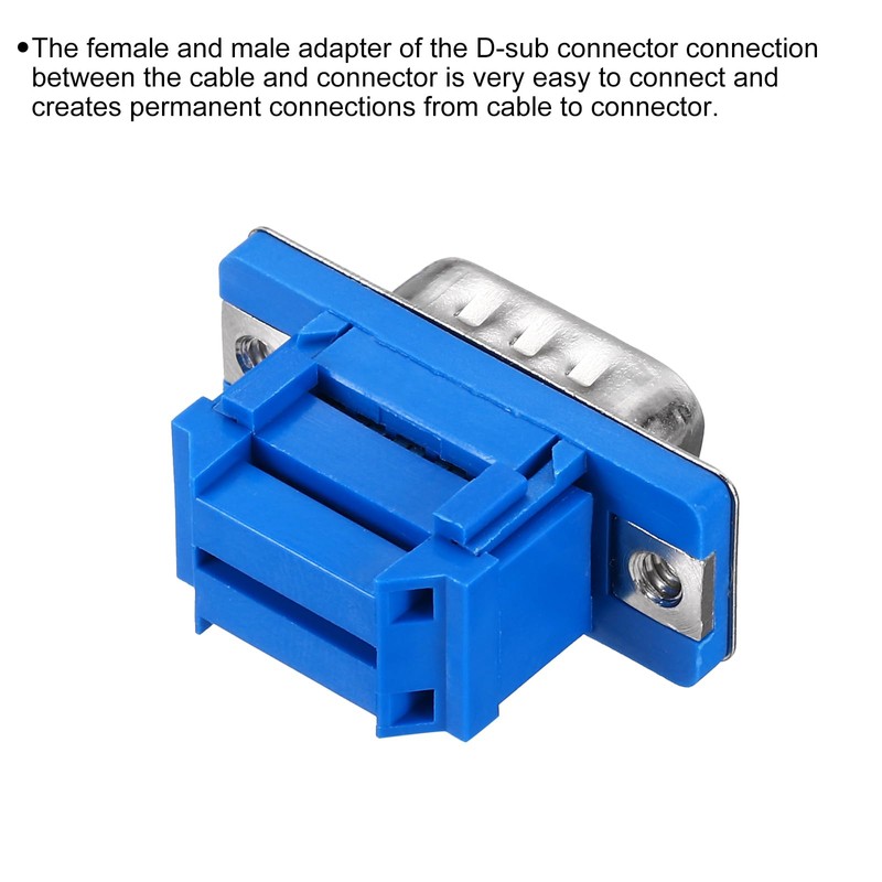 QUARKZMAN D-Sub Connector DB9 IDC Crimp Connector Male Female 9