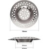 FIXIT Stainless Steel Kitchen Sink Strainer Plug: Hair Catcher &