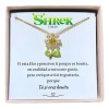 Collar Girasol Shrek Love U Joyería Chapa De Oro 18k