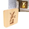 Wooden Carving Night Light Rabbit Shape Soft Light Eye Protection