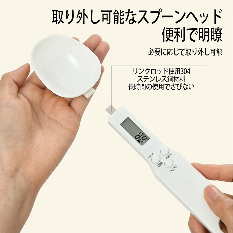LUYING Kitchen Spoon Scale, Accurate Weigher, Digital 17.6 oz (500