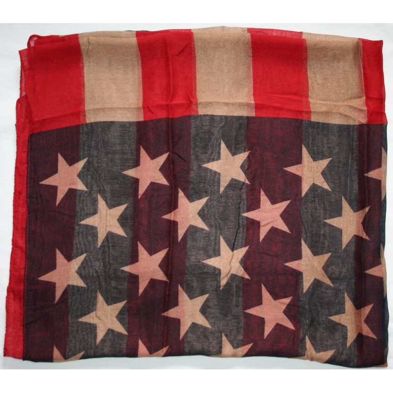USA America Stars Loop Scarf, multicoloured