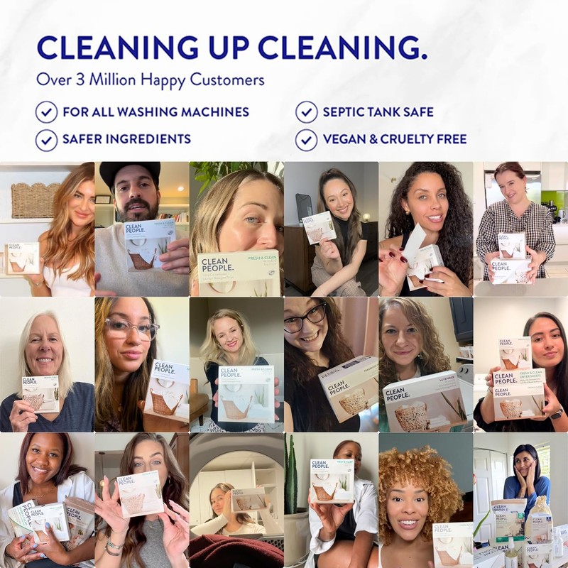 The Clean People Fabric Softener Sheets - Dryer Sheets -