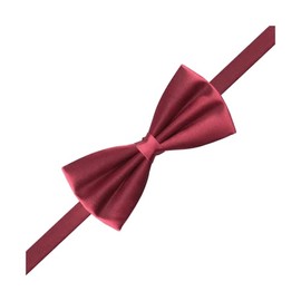 DWOY Bow Tie Adjustable Satin Bow Ties for Men and Women, Men's Pre-Tied Bow Ties (Burgundy)