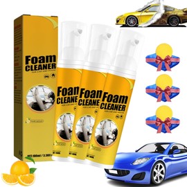 Gugliet Gugliet All-Purpose Rinse-Free Cleaning Spray, All Purpose Car Foam Cleaner, Home Cleaning Foam Cleaner Spray Multi-purpose Anti-aging Cleaner Tools for Car Interiors or Home Appliance (3pcs-100ml)