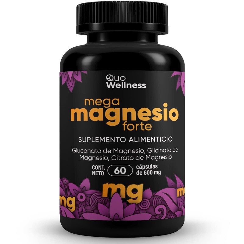 Mega Magnesio Forte | Mezcla de Magnesios Premium | Gluconato