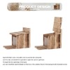 Freezing point Wooden Squirrel Feeder Picnic Table Food Feeder for