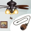ECSiNG 3 Pieces 3.9 x 2.3 cm Decorative Wooden Pull