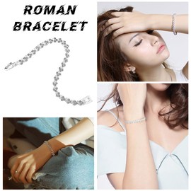 EAVUYIS Chain Bracelet for Women Crystal Bracelet Valentine's Day Mother's Day Birthday Christmas Gift for Her Women Girlfriend Mum, Metal