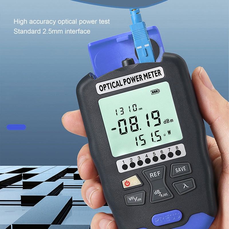 Optical Power Meter 1KM Red Light Tester Fiber Optic Network