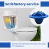 Gadgetime USA Universal Toilet Flapper, High-Quality 2" Toilet Stopper Flapper