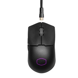 Cooler Master MM712 RGB-LED Ultralight 59g Hybrid Wireless Gaming Mouse - 19K DPI PAW3370 Optical Sensor, 70 Million Click Optical Switches, On-The-Fly System, MasterPlus+ (38K DPI, PC only) - Black
