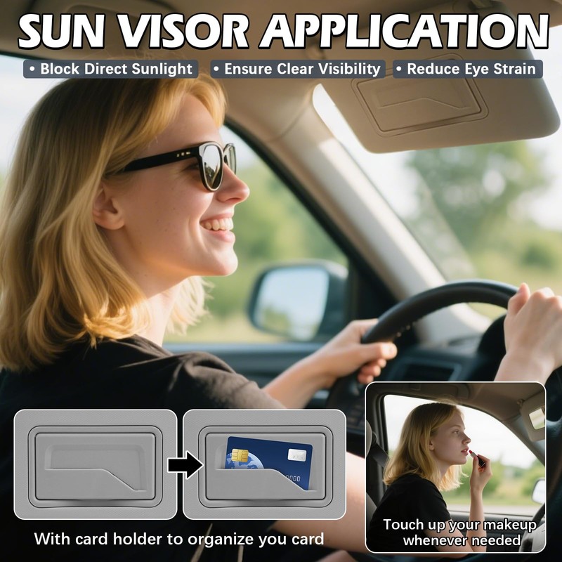 Left Driver Sun Visor Compatible with Chevy Cruze 2011-2019, Replacement