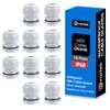 10 Pack M20 20mm IP68 Waterproof White Cable Glands, Suitable