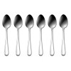 Oneida Flatware Flight, Teaspoons, Stainless Steel, Set of 6