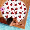 FreedomLook Ladybug Love Comfortable Rounded Beach Pool Picnic Towel Blanket