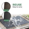 Large Size 39 * 47 Inch Fire-Resistant Barbecue Mat, Double-Sided