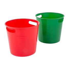 Fun Express Red & Green Bucket Assortment, 4 Pieces
