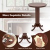 Giantex 30” Round Bar Table, Dining Table with Rubber Wood