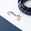 Cremation Jewelry for Ashes Urn Memorial Necklace Fish Hook Design