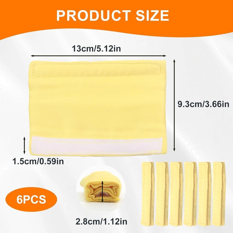 HDBHBH 6 Pack Satin CPAP Mask Strap Covers, Universal Reusable