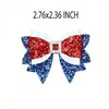 Independence Day Shoe Clips for Women, Glitter Sequin Bow Shoe