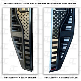 Decal Concepts Flat Black Fender Badge Emblem Accent Decal Kit - Compatible with F250 / F350 (2023-2025) (Flat Black)