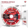 EZARC Diamond Cutting Discs, 125mm Segmented Diamond Cutting Blade for