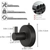 DGYB Suction Cup Hooks for Shower Black Bathroom Hooks Suction