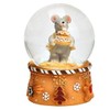2 Cute Mini Snow Globes with Christmas Muffin Pastel Colours