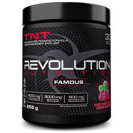 Revolution Nutrition, TNT, Pre-Workout Powder, Pumps & Strength, Extreme Intensity, Hyper Concentrate, Citrulline Malate 2:1, Beta Alanine, Agmatine Sulfate, Caffeine, For Men & Women, 255g, 30 Servings (Sour Cherry Blast, 0.56 Pound)